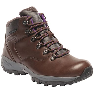 Regatta bainsford leren waterdichte wandelschoenen dames bruin