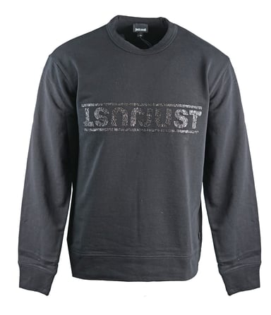 Gewoon Cavalli zwart sweatshirt met omgekeerd logo