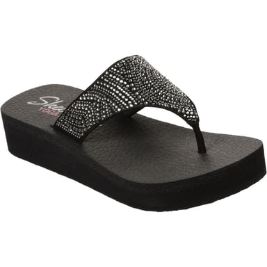 Skechers Womens Vinyasa Stone Candy Platform Flip Flops