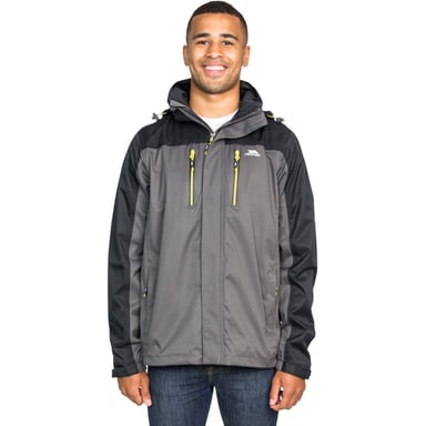 Trespass Mens Wooster Detachable Hood Zip Waterproof Jacket Coat