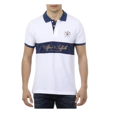 Ufford & Suffolk Polo Club Mens Polo Short Mouwen US002 White