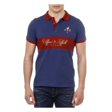 Ufford & Suffolk Polo Club Mens Polo Korte Mouwen US002 Navy Blue