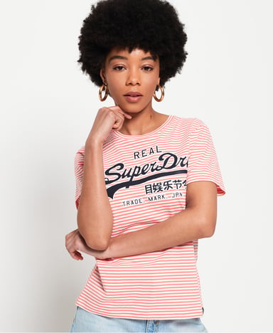 Superdry Vintage Logo Stripe T-Shirt