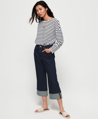 Superdry Phoebe jeans met wijde pijpen