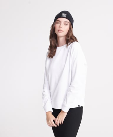 Superdry Standard Label Loopback sweatshirt van biologisch katoen