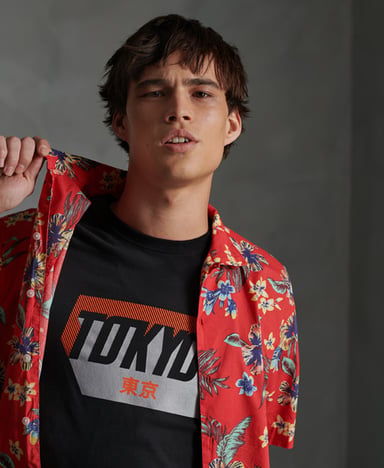 SUPERDRY Hawaiian Box overhemd met korte mouwen