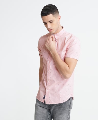 SUPERDRY Classic Shoreditch Print overhemd met korte mouwen