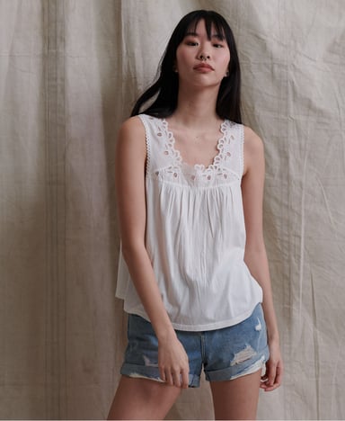 SUPERDRY Woven Trim hemdtopje