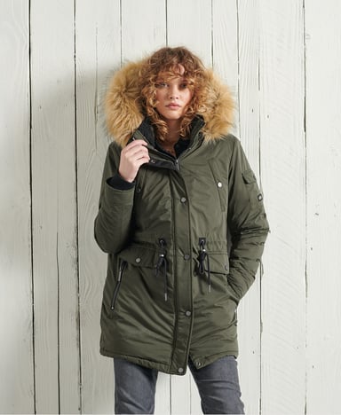 Superdry Nadare parka van microvezel