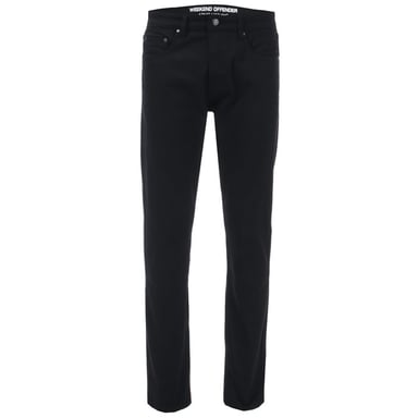 Weekend Offender taps toelopende herenjeans, zwart