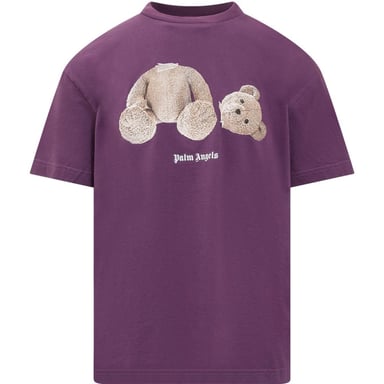 Palm Angels Kill The Bear-logo paars T-shirt
