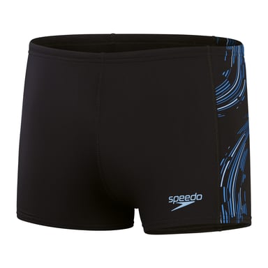 Heren Speedo Tech Panel Aqua Shorts in zwartblauw
