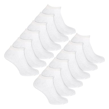 12 Pack Dames 100% Katoenen Sneakersokken