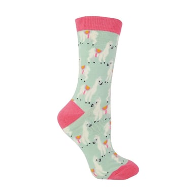 1 Pack Dames Novelty Dierpatroon Bamboosokken