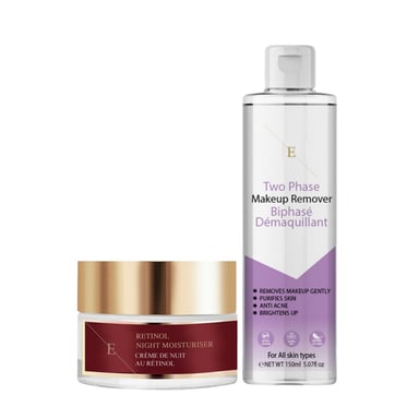 Retinol Nachtverzorging 50 ml + Tweefase Make-up Remover 150 ml