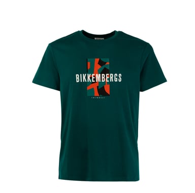 Heren-T-shirt met ronde hals en logo