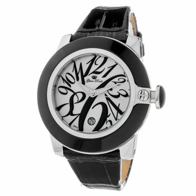 Glam Rock Dameshorloge Kwarts Zwart & Zilver