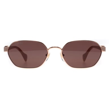 Gucci Vierkant Vrouwen Glimmend Roségoud en Roze Violet GG1593S