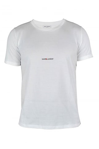 Saint Laurent T-shirt Rive gauche Wit