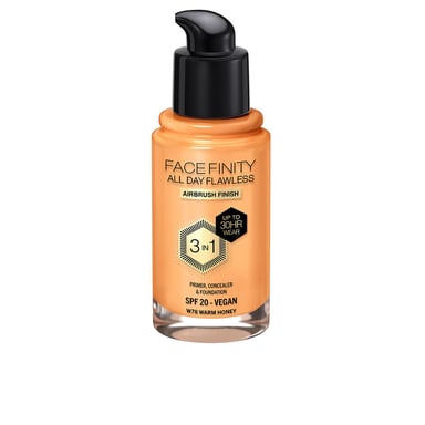 Facefinity All Day Flawless 3 In 1 Foundation #w78-warm Honey 30 ml
