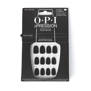 Opi Xpress/on Kunstnagels Iconische Tint #dame In Zwart