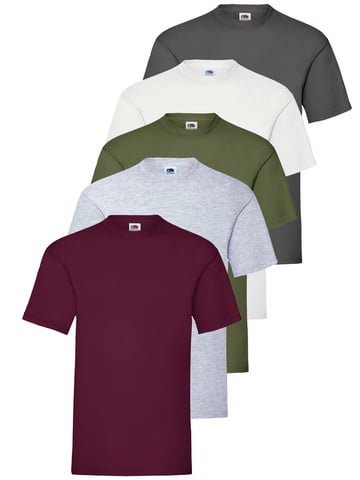 Fruit of the Loom Heren T-shirt 5-pack