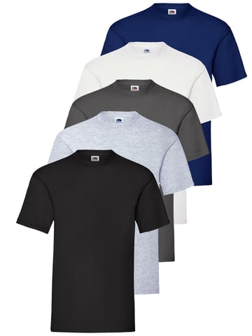 Fruit of the Loom Heren T-shirt 5 Pack