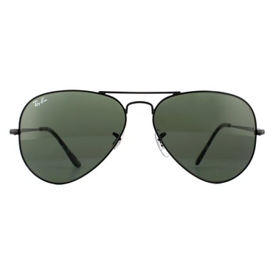 Ray-Ban Aviator Unisex Zwart Groene Zonnebril