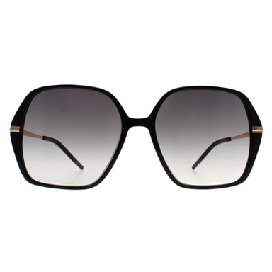 Hugo Boss Square Womens Zwart Goud Grijs Kleurverloop BOSS 1660/S
