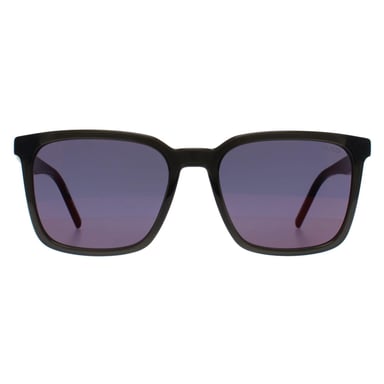Hugo by Hugo Boss Vierkant Heren Zwart Rood Spiegel HG 1327/S