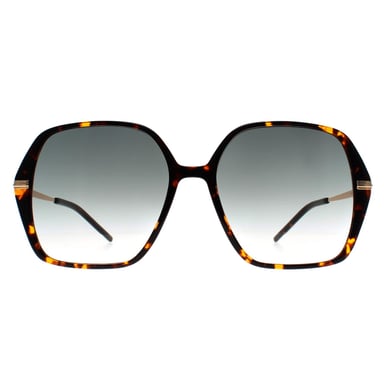 Hugo Boss Square Womens Havana Gold Grey Gradient BOSS 1660/S