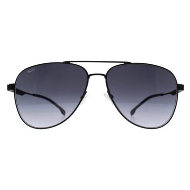 Hugo Boss Aviator Heren Mat Zwart Donkergrijs Kleurverloop BOSS 1641/S