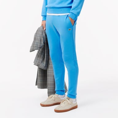 Heren Lacoste Slim Fit Organic Cotton Joggers in Blauw