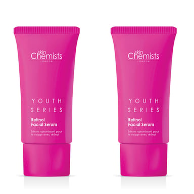 skinChemists Jeugdserie Retinol & Bakuchiol Gezichtsserum 30ml x 2 Duo Verpakking
