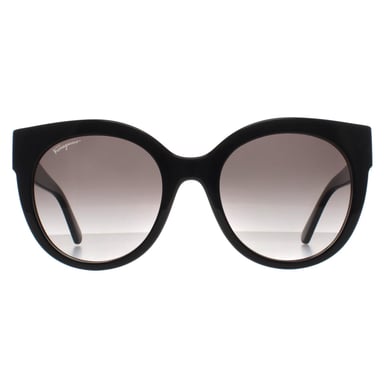 Salvatore Ferragamo Cat Eye Dames Zwart Grijs Gradiënt SF1031S