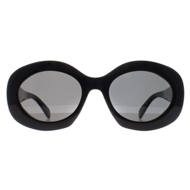 Celine Triomphe CL40292U 01A glanzend zwarte rookgrijze zonnebril