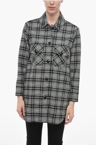 Geruit ALASKAN Overshirt in Zwart & Wit