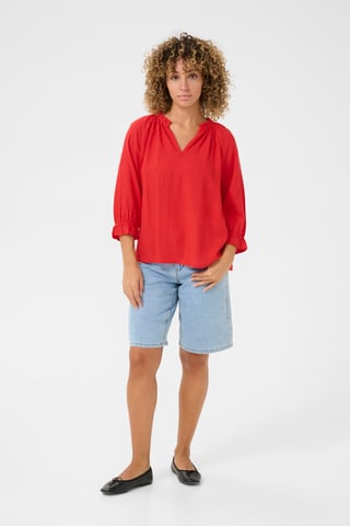 Blouse met lange mouwen Regular fit red