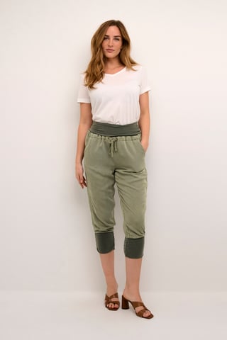 Casual broek Loose fit green