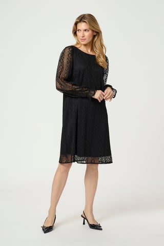 Jurk A-shape black