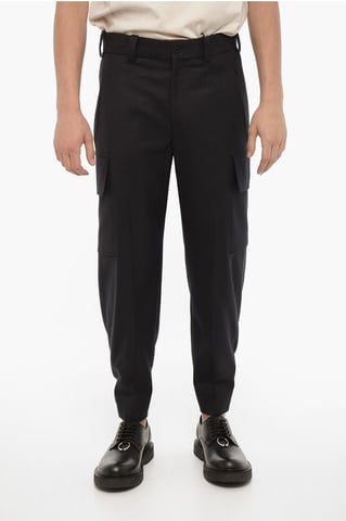 Losse FIREMAN Cargobroek met Enkelknoop in Blauw
