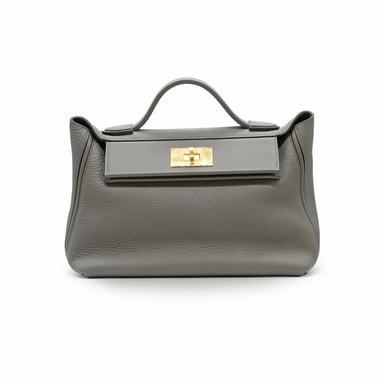Hermès 24/24 Etain Togo Leather Bag - '10s