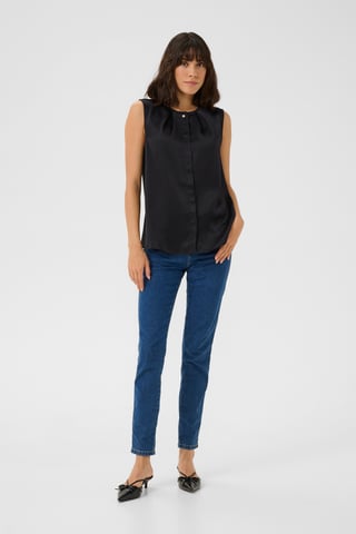 Mouwloos shirt Regular fit Black