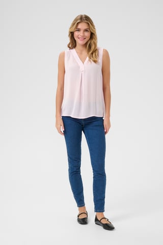 Mouwloos shirt Regular fit Snow lilac