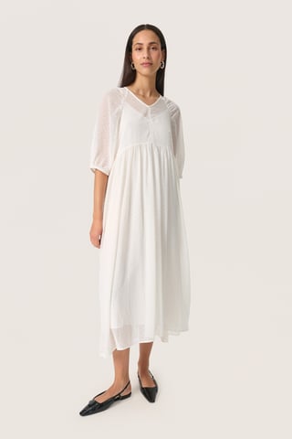 Jurk Feminine Whisper White