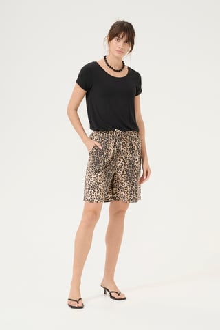 Short Casual fit Leopard Wash