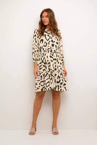 Jurk Loose fit black offwhite