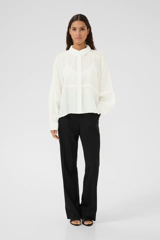 Overhemd met lang mouwen Feminine Bright White