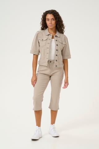 Casual broek Slim fit Dune/White Stripe