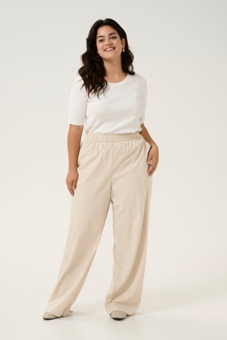 Casual broek Loose fit Feather Gray beige